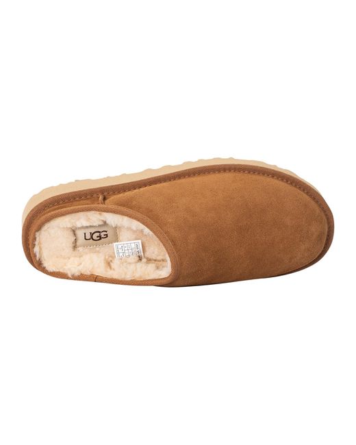 Ugg Brown Classic Slip On Suede Slippers for men