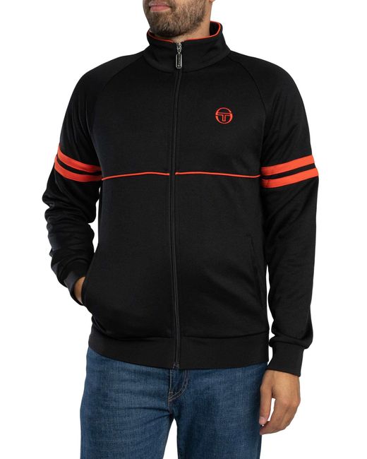 Sergio Tacchini Black Orion Track Jacket for men