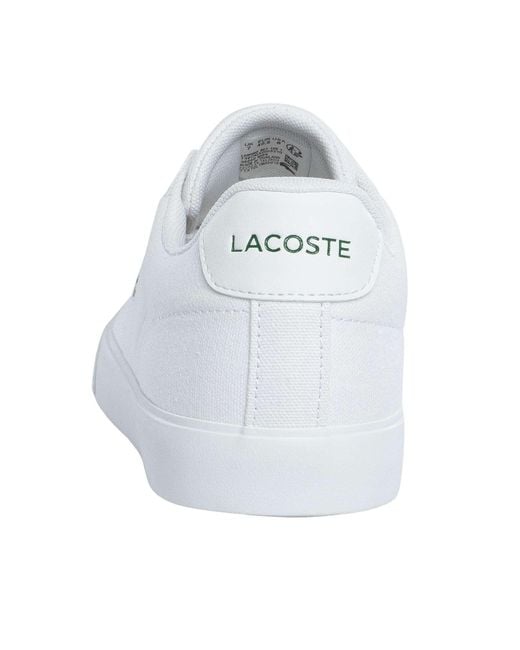 Lacoste White Lerond Set 125 1 Cma Canvas Trainers for men