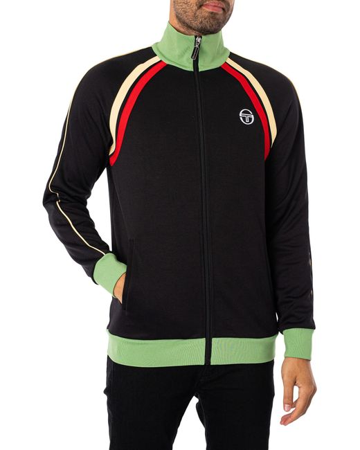 Sergio Tacchini Black Ghibli Tack Jacket for men