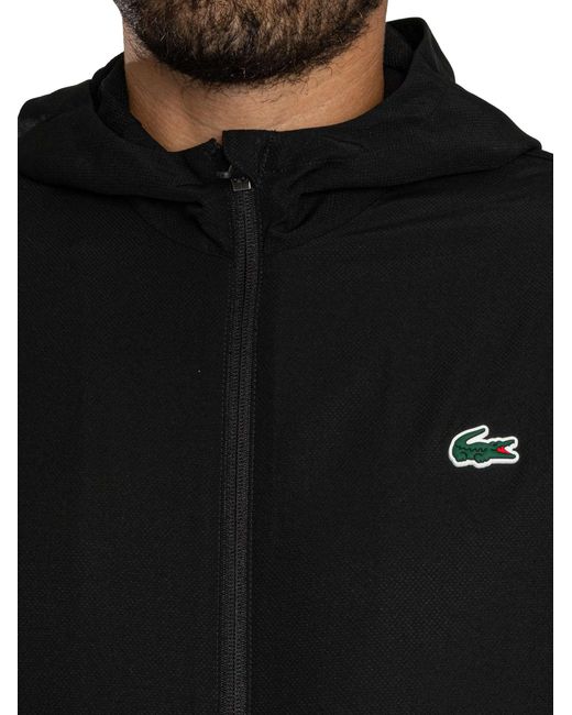 Lacoste Black Logo Lightweight Jacket for men