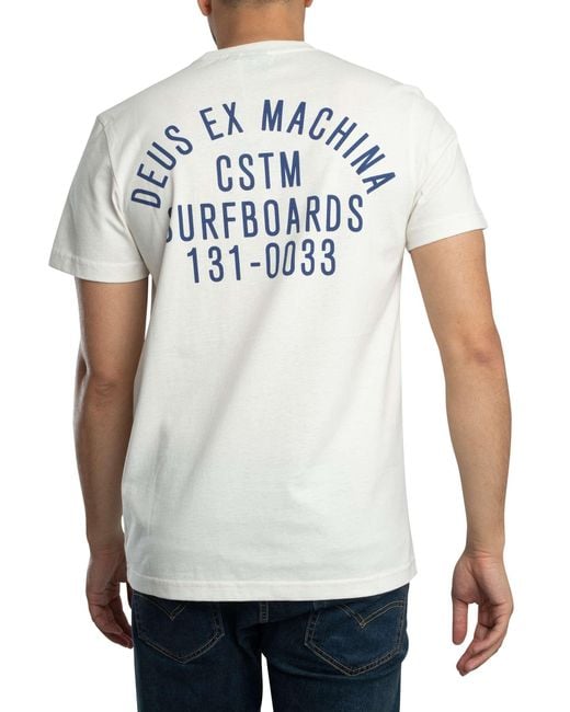 Deus Ex Machina White Recoil Back Graphic T-shirt for men