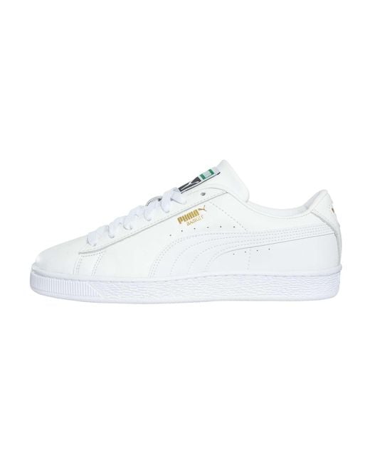 PUMA White Basket Classic Xxl Trainers for men