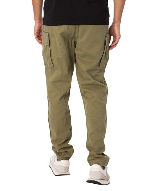 Timberland Green Relaxed Tapered Cargo Trousers for men