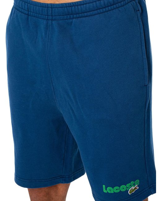 Lacoste Blue Brand Sweat Shorts for men