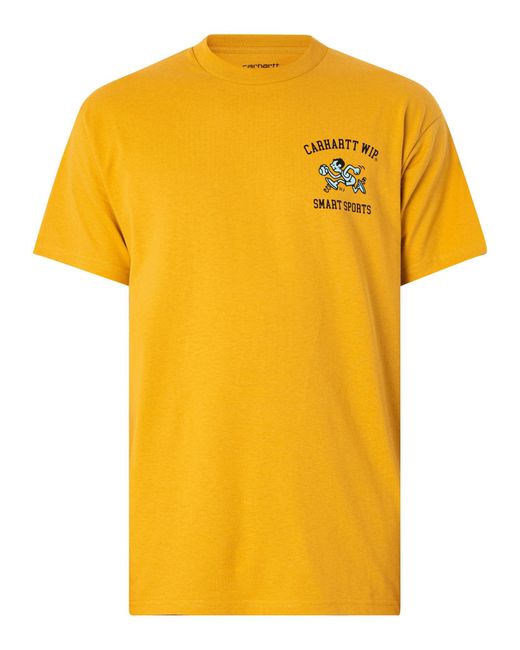 Carhartt Yellow Smart Sports T-shirt for men