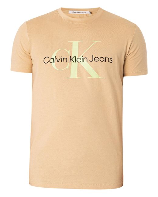 Calvin Klein Black Seasonal Monologo T-shirt for men