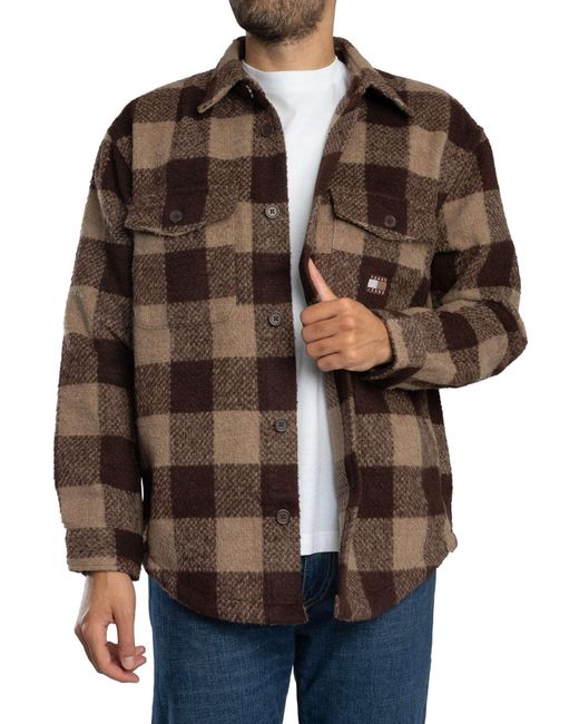 Tommy Hilfiger Brown Check Overshirt for men