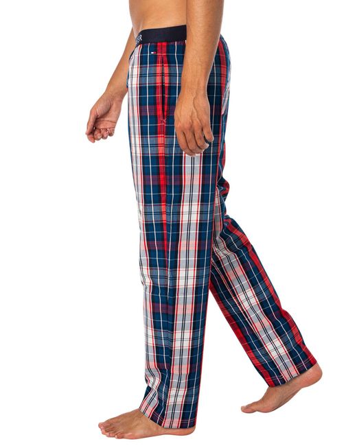 Tommy Hilfiger Blue Woven Longsleeved Pyjama Set for men