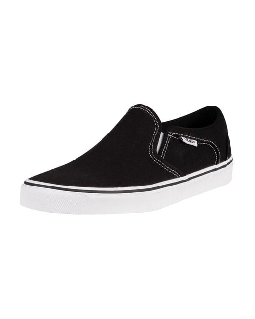 Vans Black Asher Canvas Trainers for men