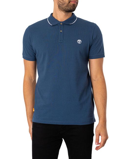 Timberland Blue Slim Polo Shirt for men