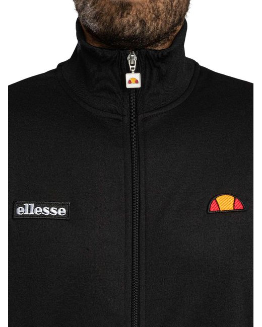 Ellesse Black Roma Track Jacket for men