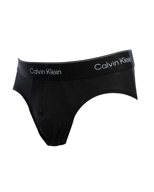 Calvin Klein Black 3 Pack Icon Hip Briefs for men