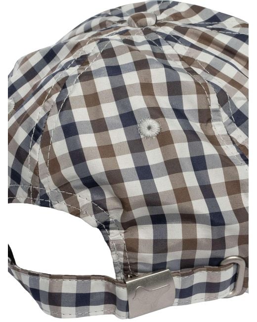 Weekend Offender Natural Mid House Check Cap for men