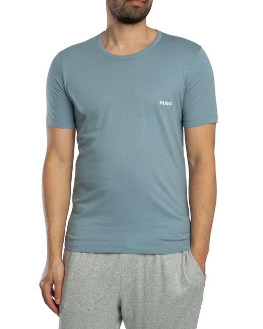 HUGO Blue 3 Pack Crew Lounge T-shirt for men