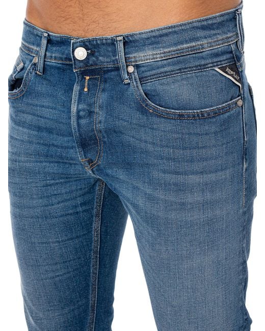 Replay Blue Willbi Regular Slim Fit Jeans for men