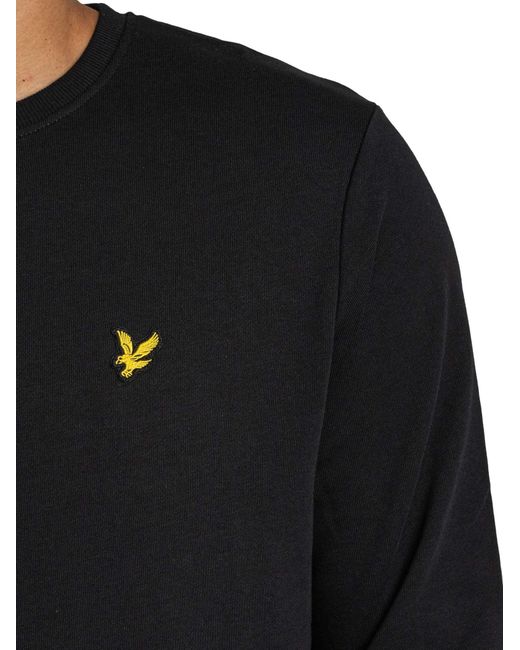 Lyle & Scott Blue Embroidered Logo Sweatshirt for men