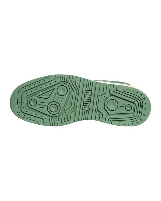 PUMA Green Slipstream Lo Vintage Leather Trainers for men