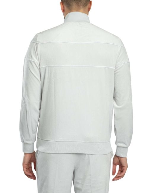 Fila Gray Vittorio Velour Jacket for men