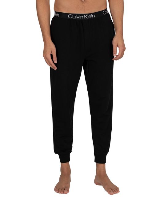 Calvin Klein Modern Structure Pyjama Bottoms in Black for Men - Lyst