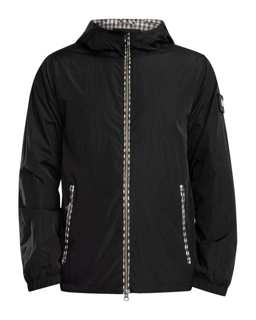 Weekend Offender Black Campania Check Jacket for men