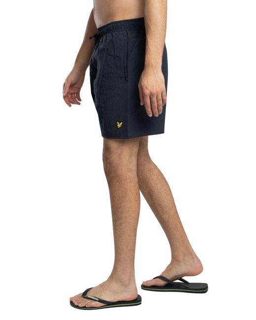 Lyle & Scott Blue Plain Swim Shorts for men