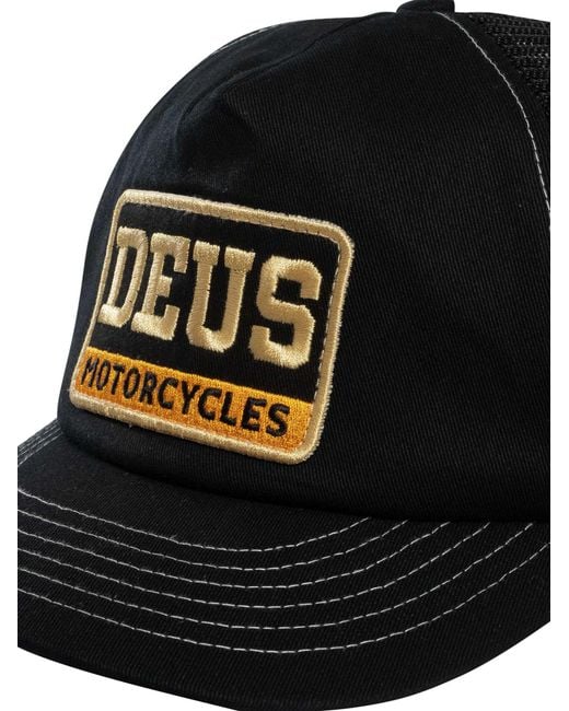 Deus Ex Machina Black Malden Trucker Cap for men