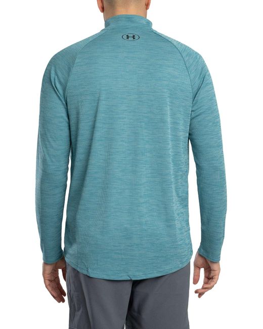 Under Armour Blue Tech Textured Track Top for men