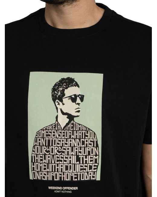 Weekend Offender Black Camden Graphic T-shirt for men