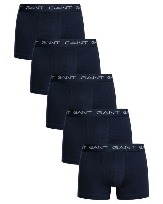 Gant Blue 5 Pack Trunks for men