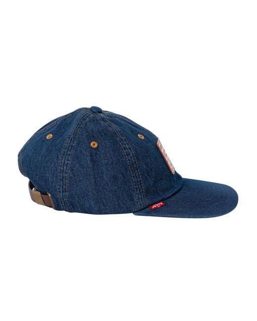 Levi's Blue Relaxed Dad Heritage Cap for men