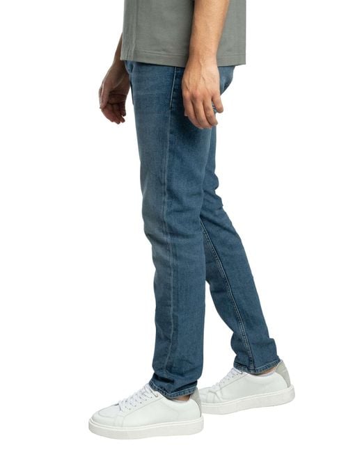 Boss Blue Delaware Bo Compass Slim Fit Jeans for men