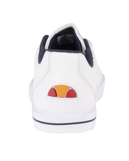 Ellesse White Taggia Leather Trainers for men