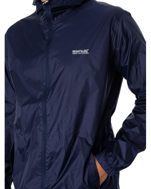 Regatta Blue Pack It Waterproof Jacket for men