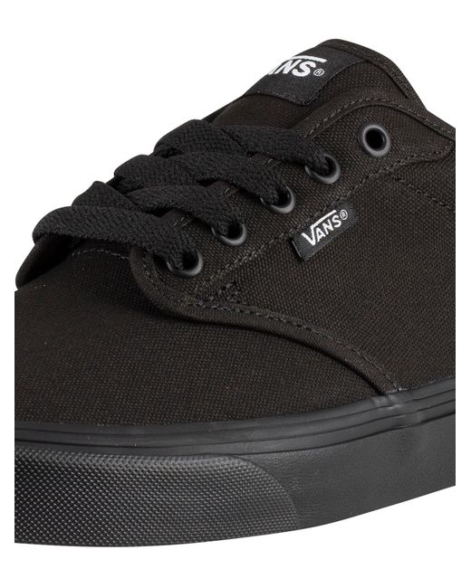 Vans Black Atwood Canvas Trainers for men