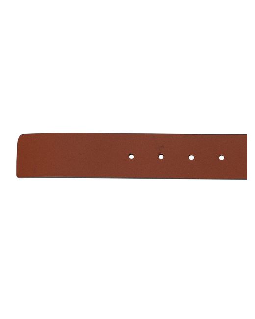 Levi's Brown Metal Logo Leather Belt for men