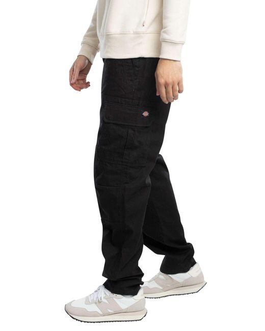 Dickies Black Millerville Cargo Trousers for men