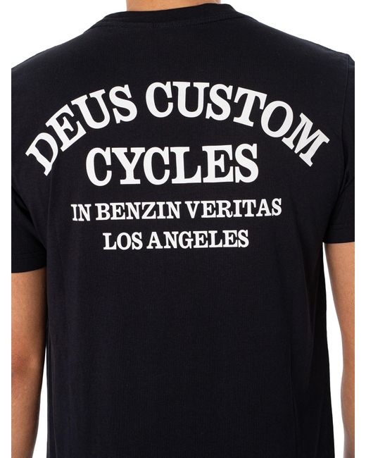 Deus Ex Machina Black Clutch T-shirt for men