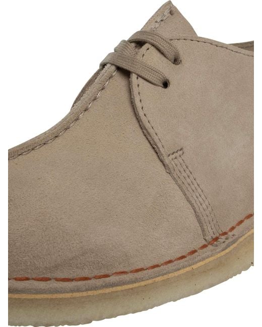 Clarks Natural Desert Trek Suede Shoes for men