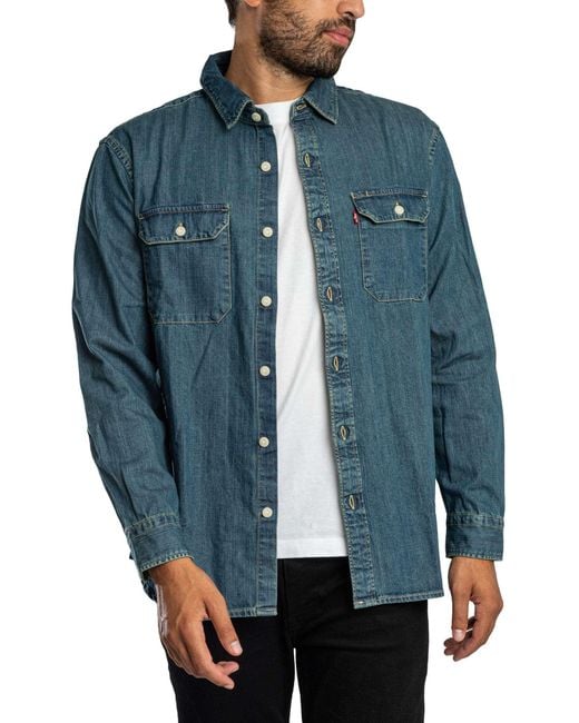 Levi's Blue Jackson Worker Shirt for men