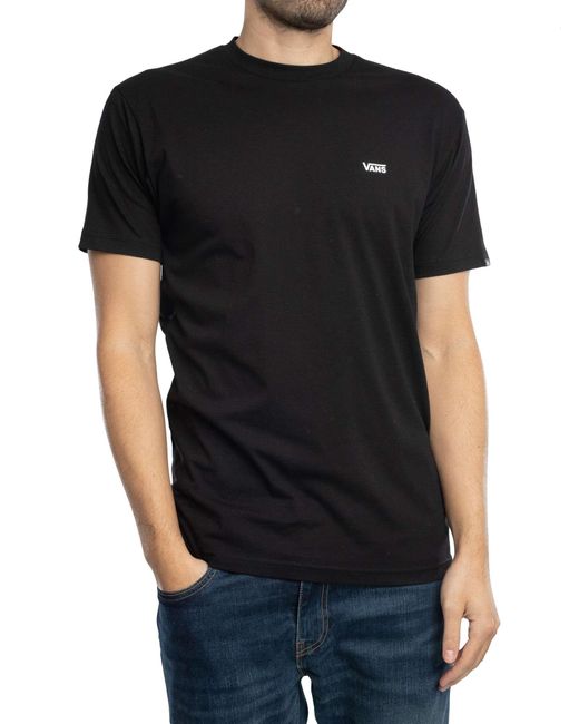 Vans Black Left Chest Logo T-shirt for men
