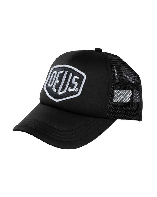 Deus Ex Machina Black Baylands Trucker Cap for men