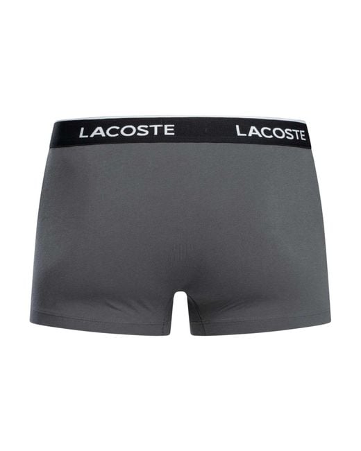 Lacoste Black 7 Pack Trunks for men