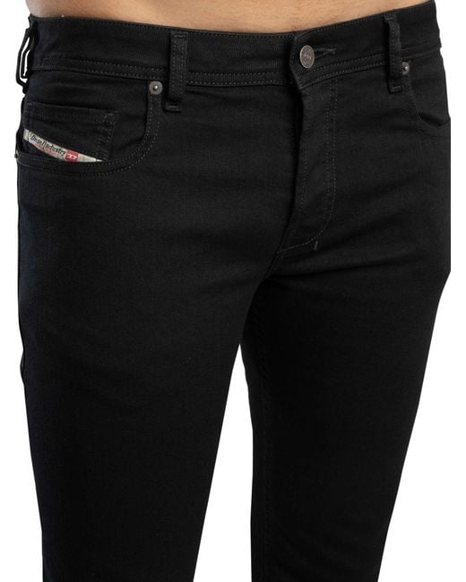 DIESEL Black 2007 Zatiny Bootcut Jeans for men