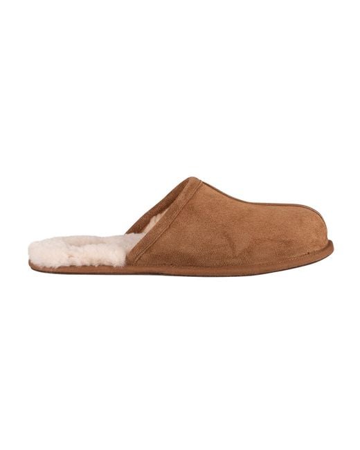 Ugg Brown Scuff Suede Slippers for men