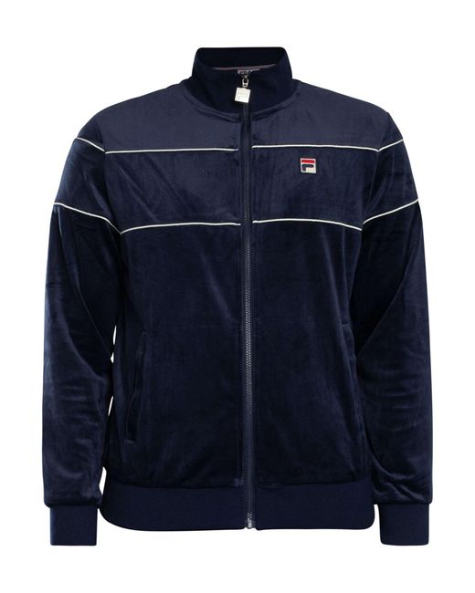 Fila Blue Vittorio Velour Jacket for men
