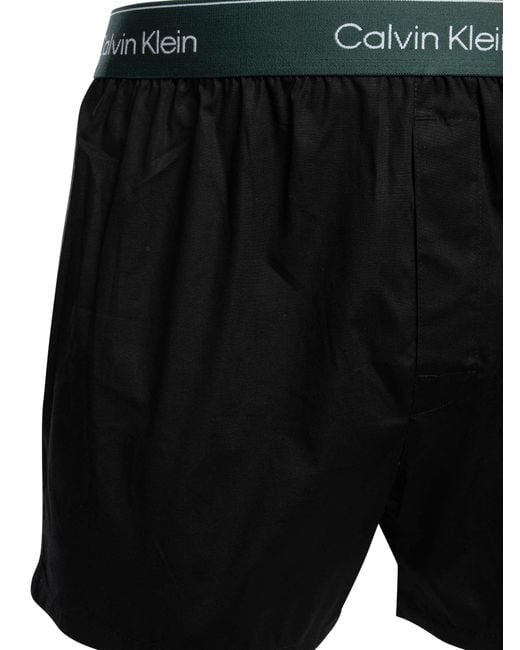 Calvin Klein Black 3 Pack Icon Slim Boxers for men