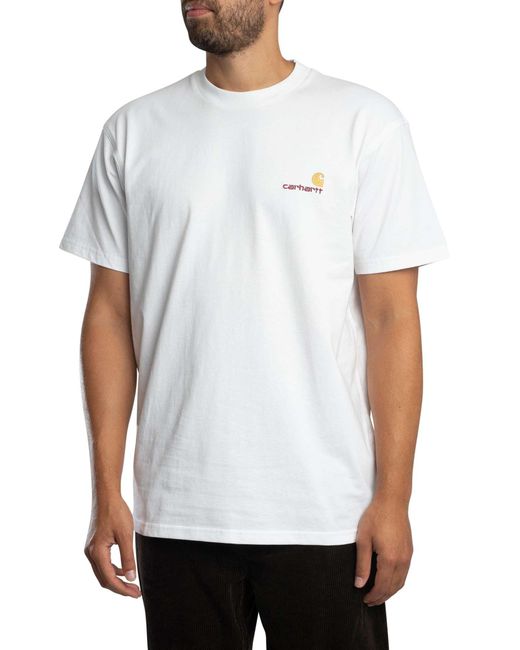 Carhartt White American Script T-shirt for men