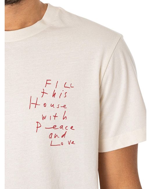 Deus Ex Machina White Old House T-shirt for men