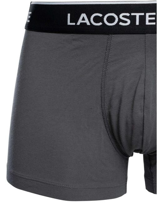 Lacoste Black 7 Pack Trunks for men